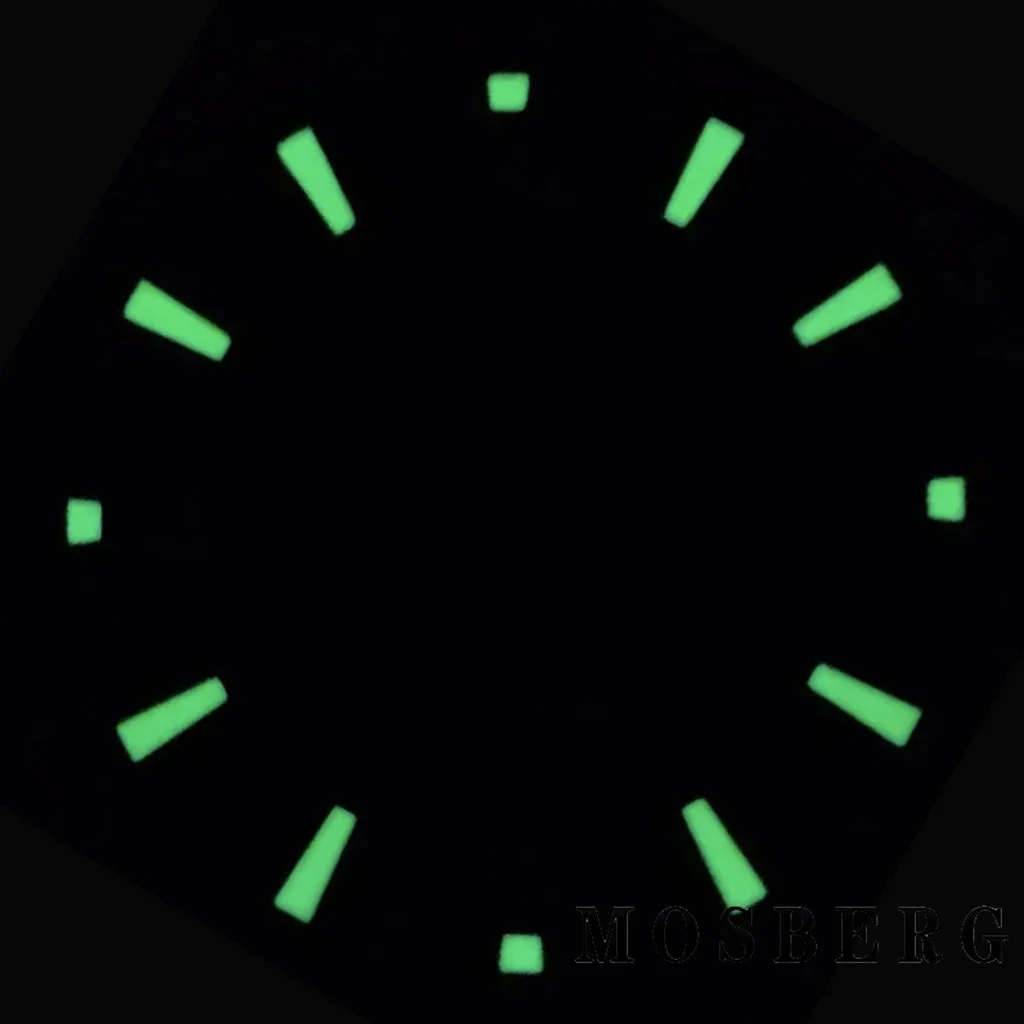 31mm NH35 Watch Dial With Date Window Green Luminous Fit 3.0 o'clock 3.8 o'clock For NH34 NH35 Movement Accessories