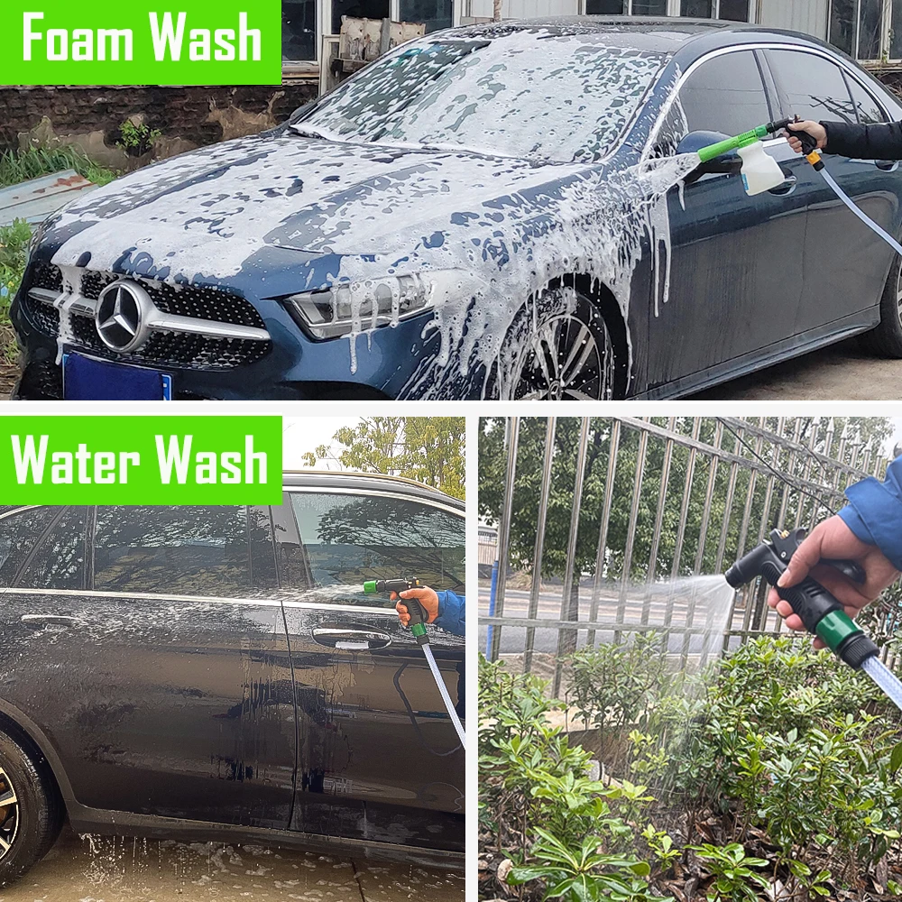 Car Wash Garden Hose Foam Gun Car Cleaning Snow Foam Lance Car Water Soap Foam Sprayer Low Pressure Tap Foam Gun 6