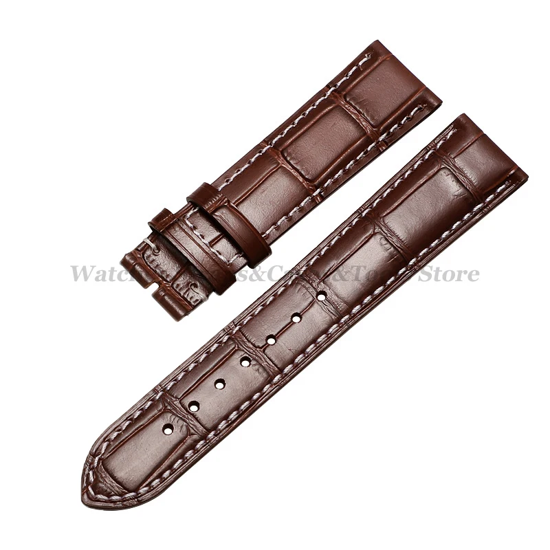 Premium Cowhide Leather Watch Strap with Butterfly Double Push Buckle – Multiple Widths Available