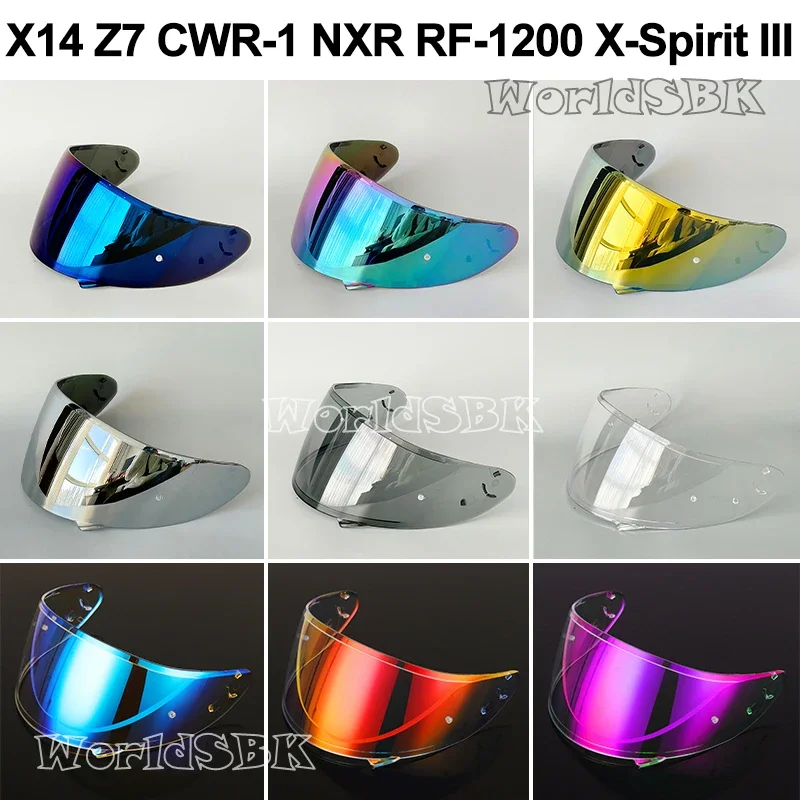 Visiera Casco Per Shoei X-14 X14 Z-7 Z7 Cwr-1 Cwr1 Nxr Rf-1200 Rf1200 X-Spirit Iii Xspirit 3 X-14X14 Ryd Cwr-F Cwrf