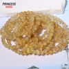 A+ Natural Gold Rutilated Quartz 6mm Healing Crystal Beads for Jewelry Making DIY Bracelet Necklace Accessories 6