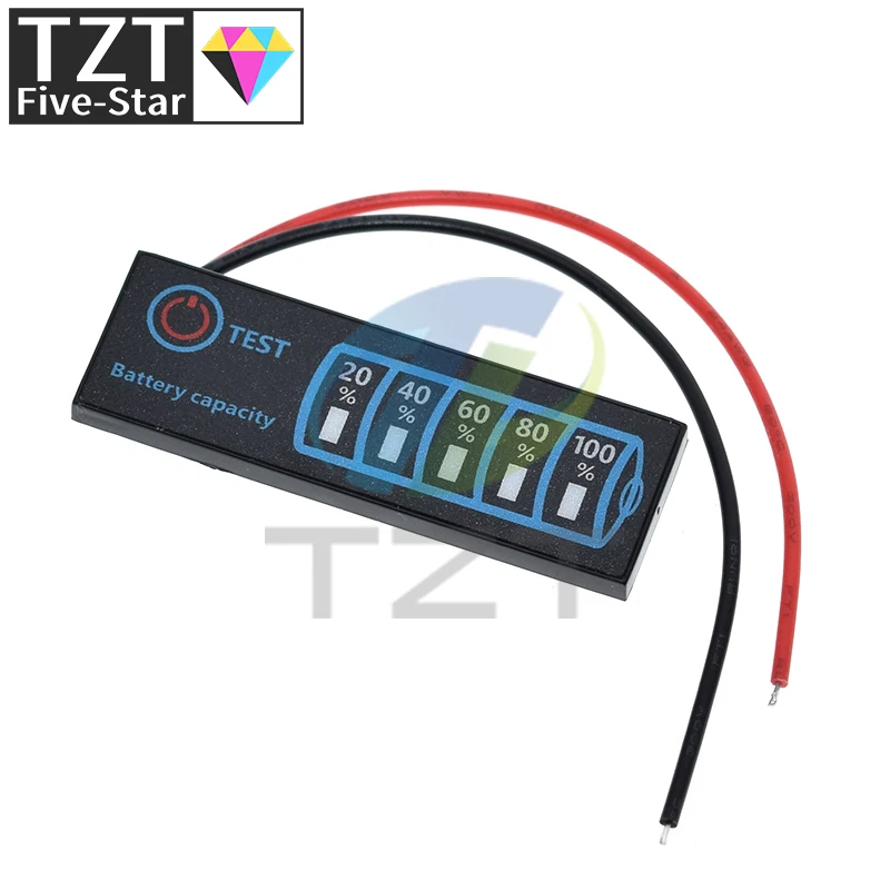 Indicatore del livello della batteria Batteria al litio ternaria serie 3 Tester per display della capacità della batteria al litio ferro fosfato al piombo - immagine 3