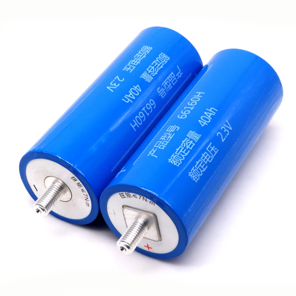 

LTO 66160 2.3v 40Ah Lithium Titanate Battery Cell 2.3v 66160 10C 400A 66210 for Diy Pack 12v 14.4v Power Long Cycle Life