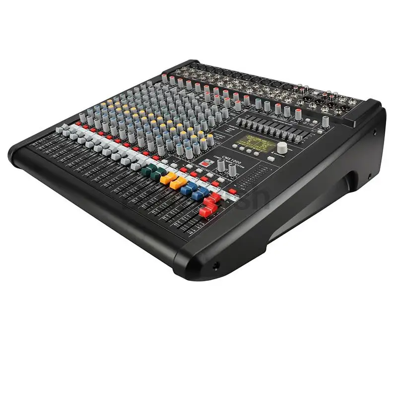 CMS1000-3 48V Phantom Audio Mixer Console Professional 10 Channel Compact Mixing Desk System for Stage Church Studio