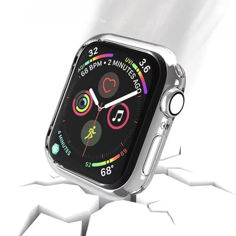 Clear Case Apple Watch Series10 46mm 42mm 9 8 7 45mm 41mm No Screen Protector Full TPU Bumper Cover iWatch SE 6 5 4 44 40mm apple watch screen protector case,watch screen protector case,watch case,apple watch case,tpu protective case,watch protective cover,watch protective case,watch cover