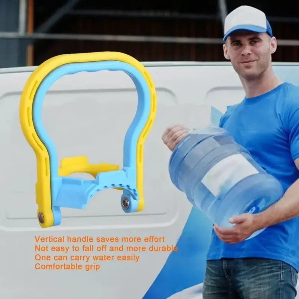 Plastic 5 Gallons Bottled Water Handle Energy Saving Thicker Pail Bucket Lifting Device Carry Holder Transport Tool Easy to Use