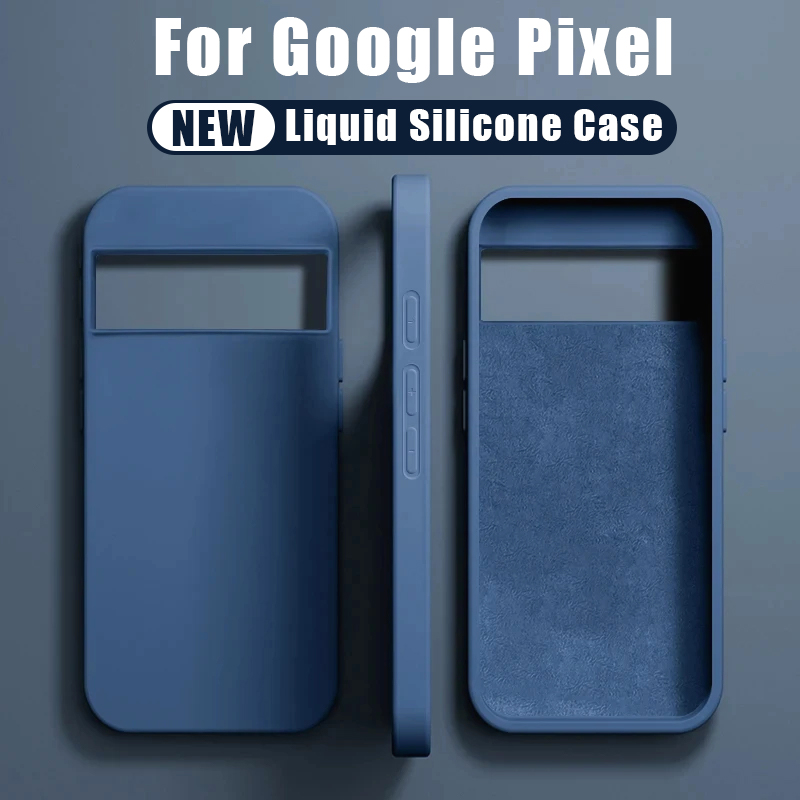 Luxury Liquid Silicone Shockproof Phone Case For Google Pixel 8 6 7 Pro 6A 7A Cases Original Protective Bumper Cover Accessories