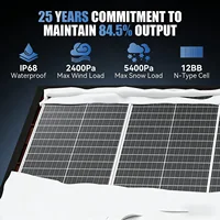 Panneau solaire monocristallin RVPOZWER 100W 12.8V 12BB, module solaire haute efficacité pour charger la batterie de camping-car et de remorque 5
