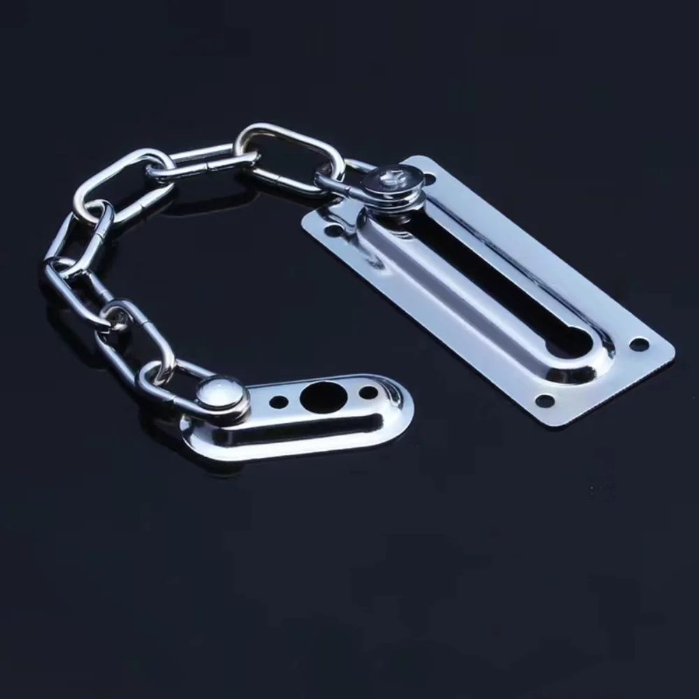 Description Picture 6 of itemStainless Stee Security Door Chain Anti Theft Home Office Sliding Fastener Silver Door Chain Lock