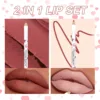 12 piece love lipliner waterproof and sweat resistant cup nude lipstick pen set Valentine's Day 5