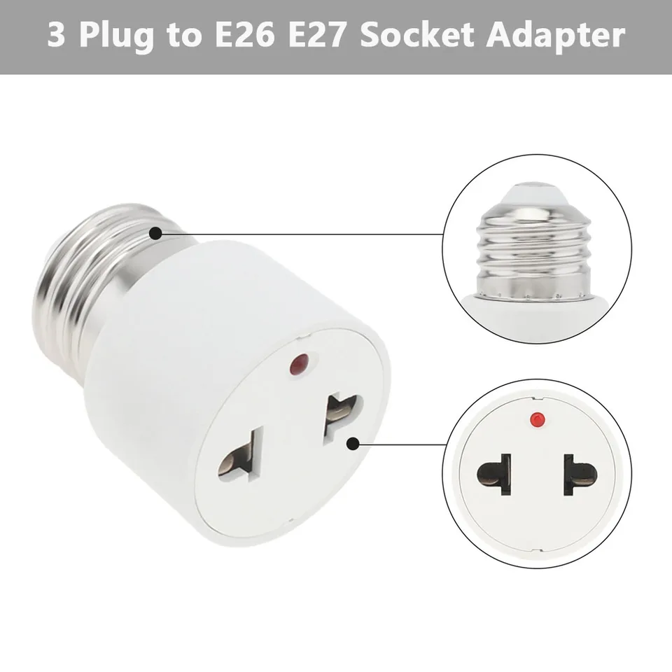 Adattatore Per Lampadina E27 A E40 – Riduzione Bussola In Rame E PBT – 8x4.5 Cm