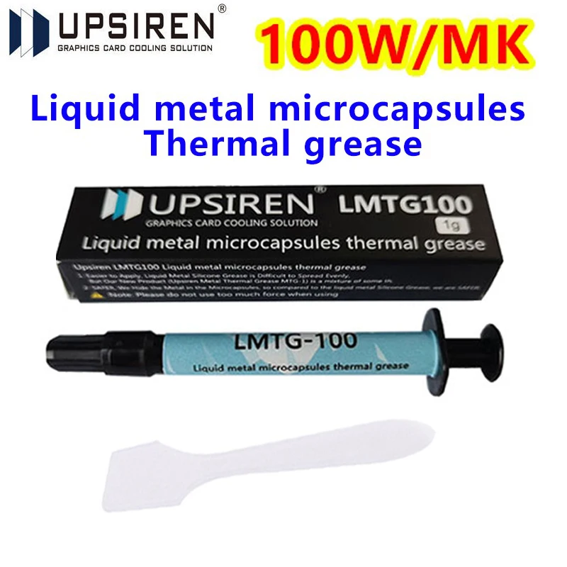 Upsiren-microcápsulas Não Condutoras de Metal Líquido Graxa Térmica Fácil de Aplicar Alto Desempenho Lmtg100 100w mk