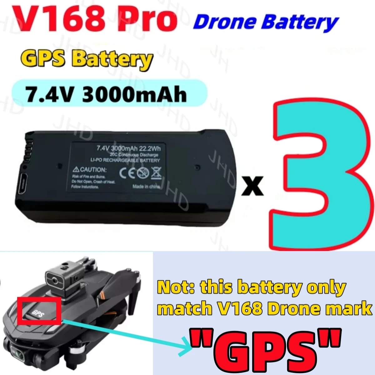 V168 GPS 3000mAh 3B