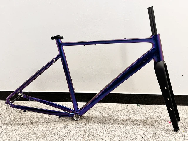 Aluminium Bike Frame Lacquer Gravel Bike Road Bike Frameset 700C