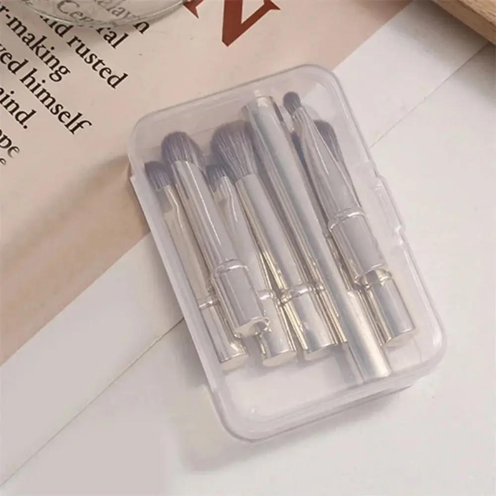 Description Picture 4 of itemDetachable Mini Travel Makeup Brushes Set 6Pcs Brushes Double Ended Portable Cosmetic Brushes Set With Box Multifunctional
