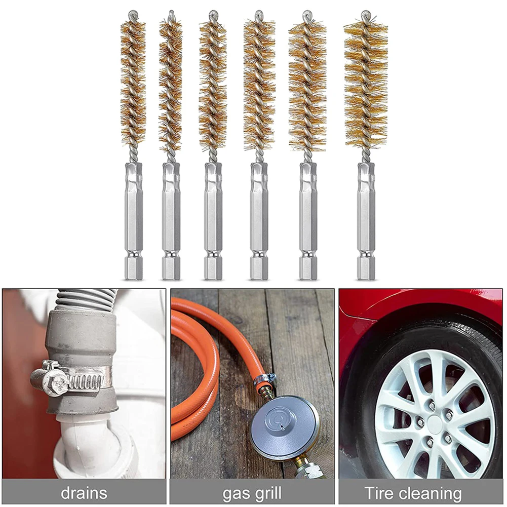 

9-25mm Wire Tube Machinery Cleaning Brush Rust Cleaner Washing Polishing Tools For Automotive Manufacturing Processing Industry