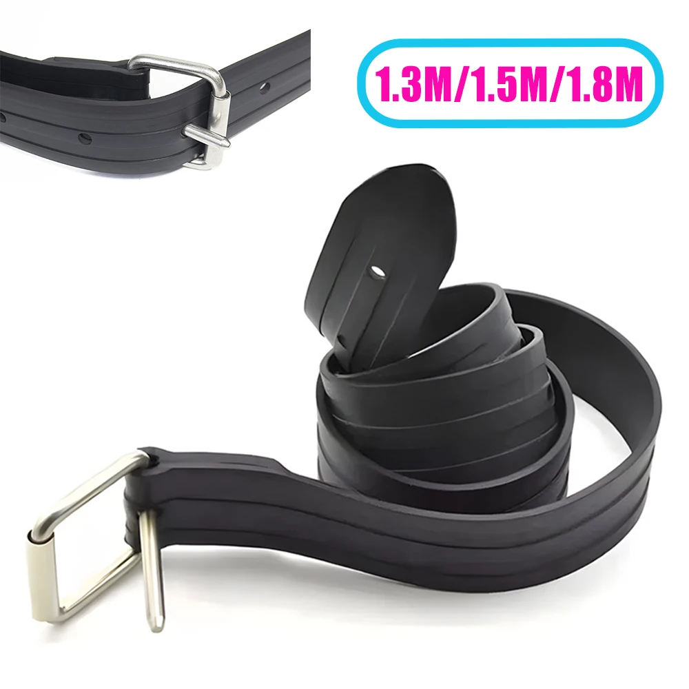 1.3M/1.5M/1.8M Underwater Weight Diving Belt Freediving Diving Rubber Weight Belt With Stainless Steel Quick Release Buckle