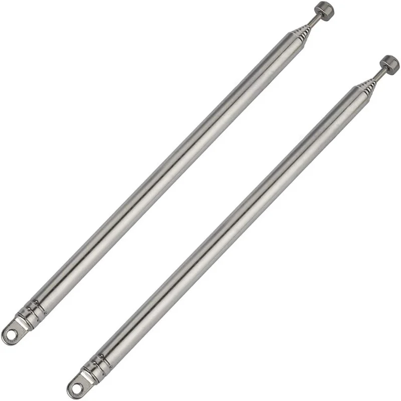 Telescopic Antenna FM AM Radio 7 Section Replacement Telescopic Aerial Antenna TV Radio DAB AM/FM Universal Aerial Receiver