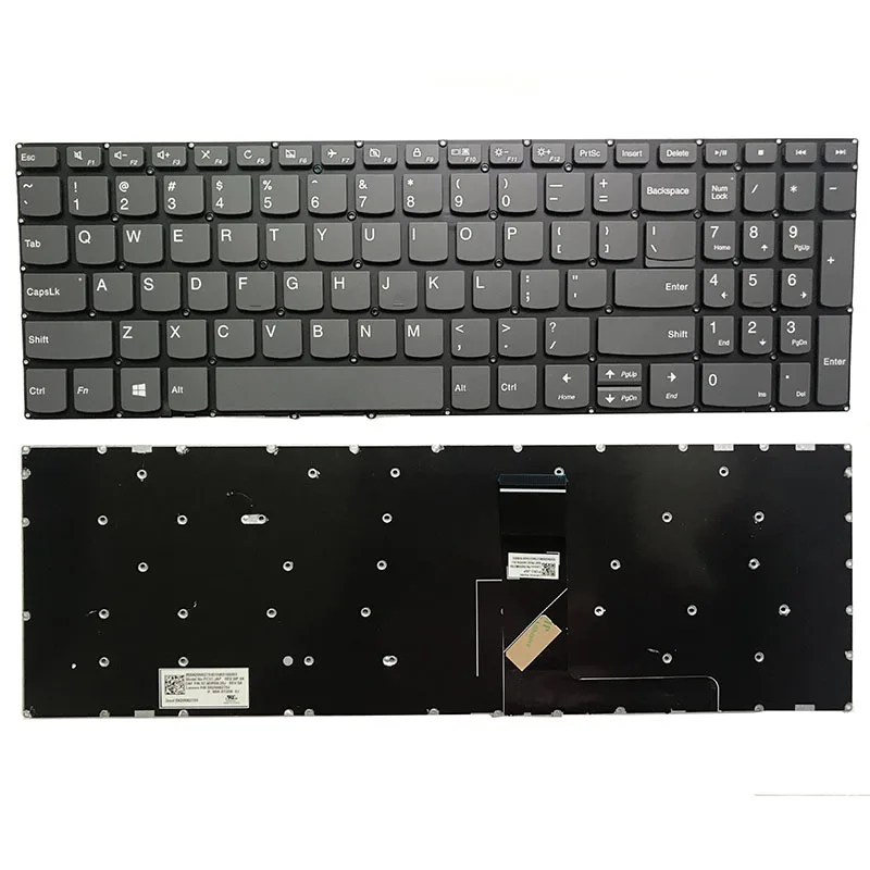 Teclado do Portátil para Lenovo Ideapad Novo Inglês Russo Ideapad 315ada05 3-15iil05 3-15are05 3-15igl05 3-15iml05 - Imagem 2
