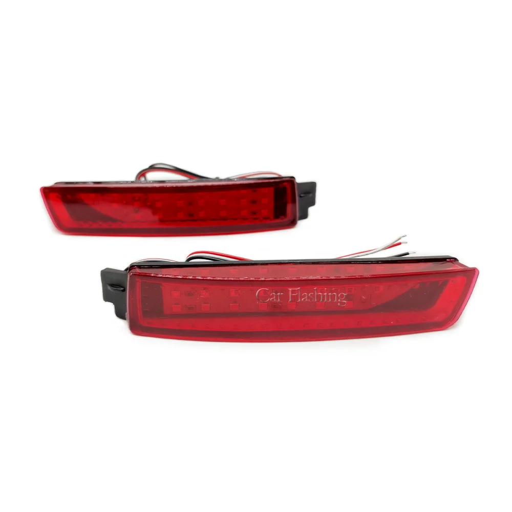 CSGJMY 2PCS LED For Infiniti FX35 FX37 FX50 2009 2010 2011 2012 2013  Reflector Lamp Tail Rear Fog Lamp Bumper Light Brake Light