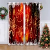 2024 Christmas Window Curtains Decor For Home Bedroom Kitchen Living Room Christmas Ornament Xmas Gifts Navidad Natal New Year 5