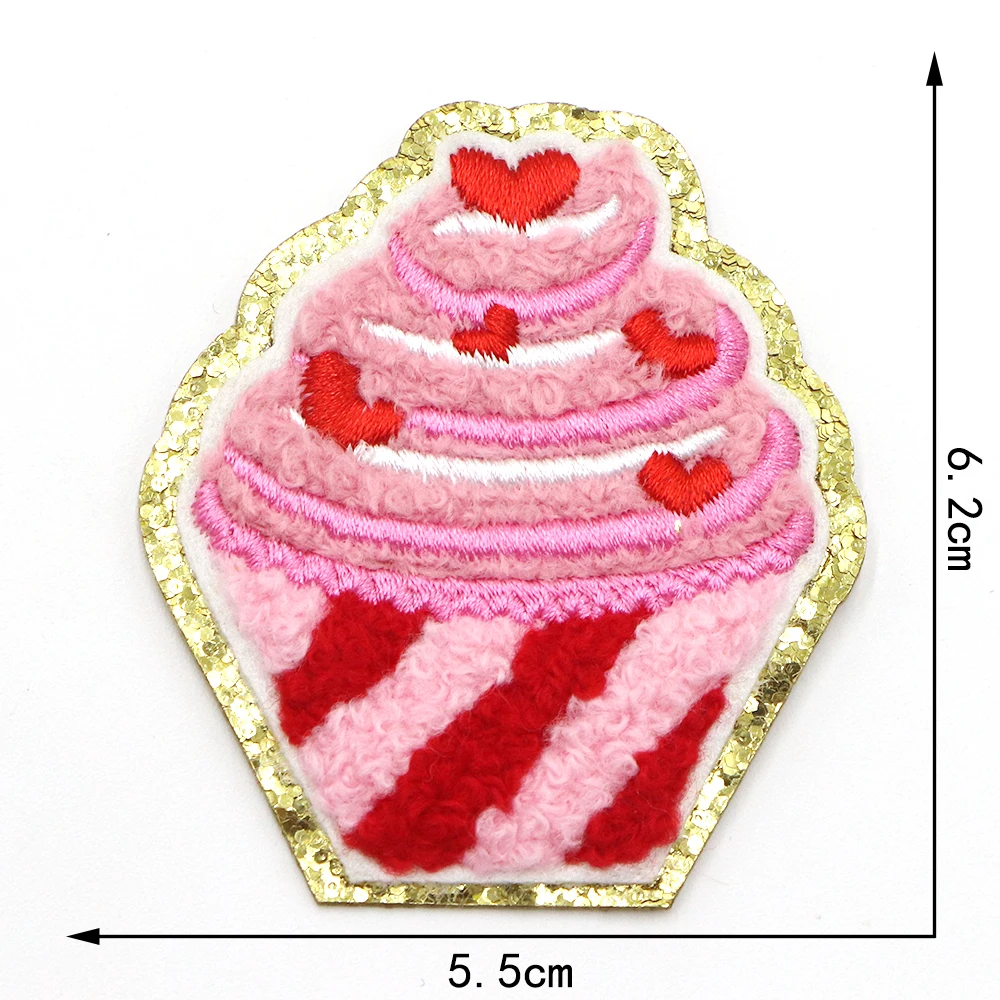 10pcs Colorful Chenille Iron On Patches - Embroidered Bear, Rainbow Appliques For DIY Clothes, Jeans, Bags, Crafts
