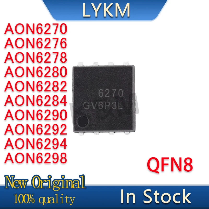 

5 шт. новый оригинальный AON6270 AON6276 AON6278 AON6280 AON6282 AON6284 AON6290 AON6292 AON6294 AON6298 QFN8 в наличии
