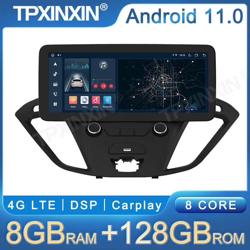 

For Ford Transit 2017 - 2019 Tourneo 2016- 2020 Car Radio Multimedia Video Player Navigation GPS Android Auto Carplay DVD 12.3''