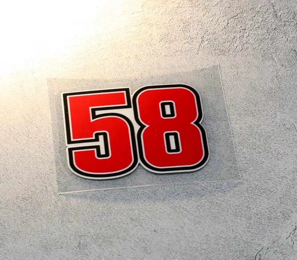 Adesivi Ufficiali Marco Simoncelli - Sic58-U, Multicolore, In PVC - Foto 5