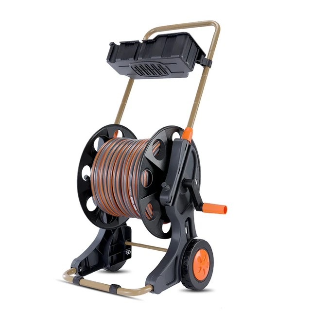 10/15/20M Portable Hand-push Hose Reel Cart 4S Shop Car Wash