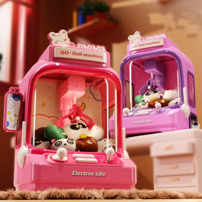 Capture Doll Toys Children's Claw Machine Christmas Gift Candy Catching Interactive Toy Game Console  Small Gaming Devices Boy 4