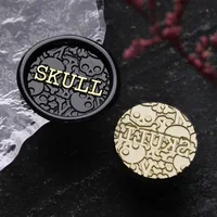 1pc Wax Seal Stamp Head Skull Skeleton Ghost Octopus Witch Pirate For Cards Envelopes Halloween Wedding Invitations Scrapbooking 5