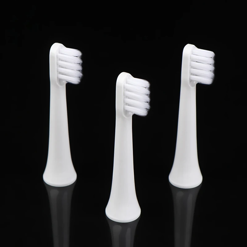 ▧ T100 화이트닝 소프트 진공 교체 헤드용 3pcs 소닉 전동 칫솔 클린 브리슬 브러쉬 노즐 헤드