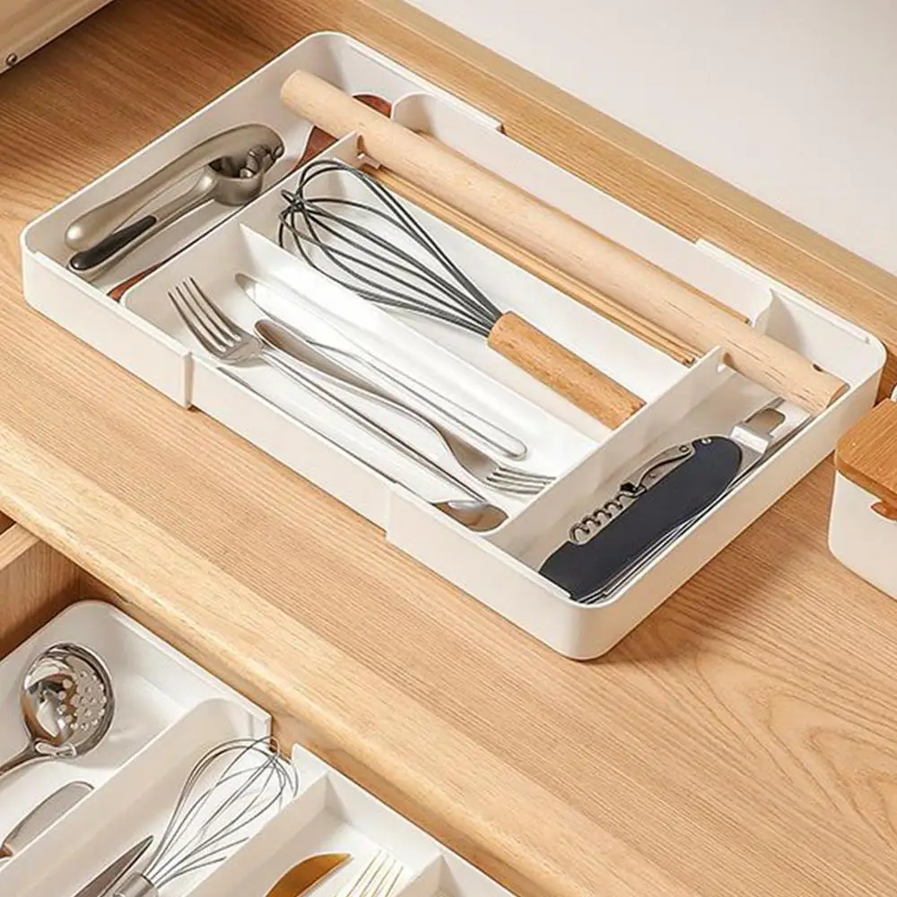 Drawer Organizer Kitchen Utensils Kitchen Silverware Drawer Organizer Multifunctional Utensil Tray For Kitchen Cutlery And
