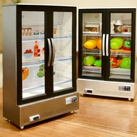 21Pcs Kitchen Toy Big Refrigerator 1:12 Microfilm Fridge Storing Miniature Food Music Light Furniture Model Girl Birthday Gift 1