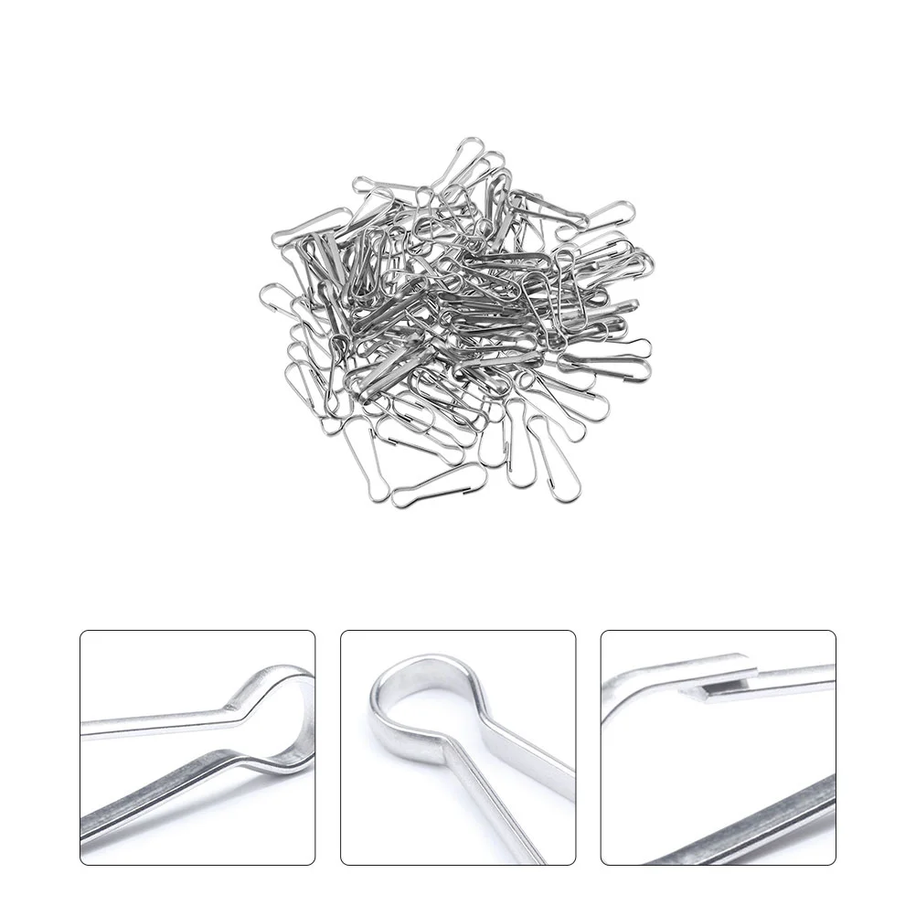 

30 шт., карабины для ключей из нержавеющей стали