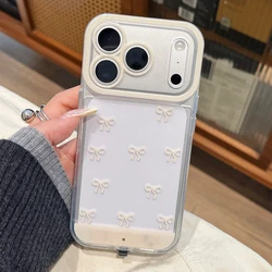 Luminous Bowknot Light - Up Shockproof Phone Case - iPhone 15 Plus (Y)