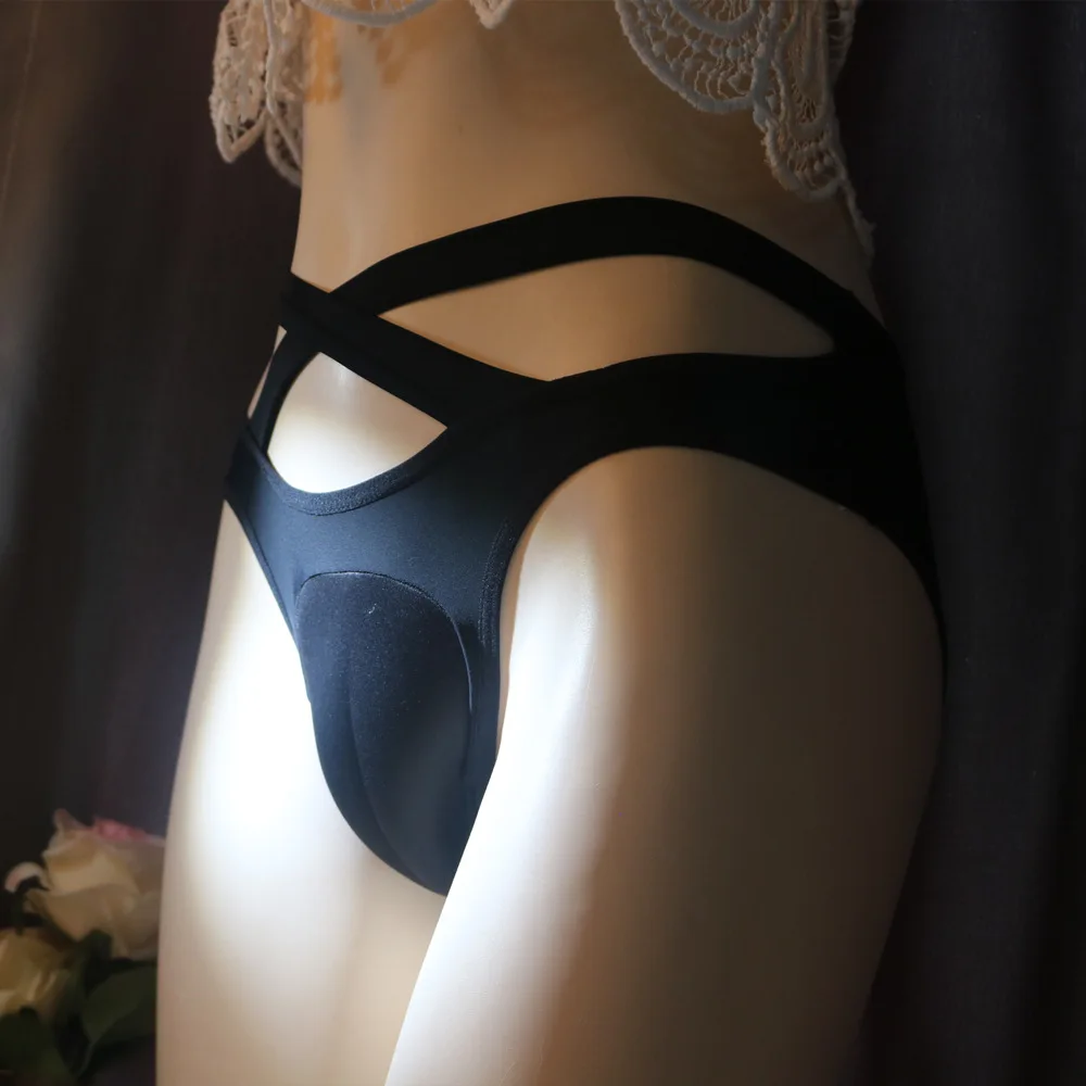 Hollow Butt Roleplay Gay Panties Crossdresser Camel Toe Brief Men Hiding Gaff Shapping Underwear Buttockless Underpant Nightwear