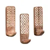 Non-Destructive Wood Wall Hooks - Adhesive Wall Hooks - Boho Decorative Wall Hooks 1