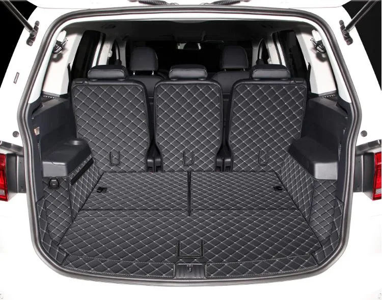 Car Trunk Mats for Volkswagen VW Touran 5T 2016~2023 Luggage Tray Storage  Pads Rear Cargo Liner Covers Floor Carpets Accessories - AliExpress