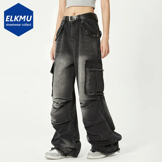 Calça Disco Pants Jeans com Bolso Azul