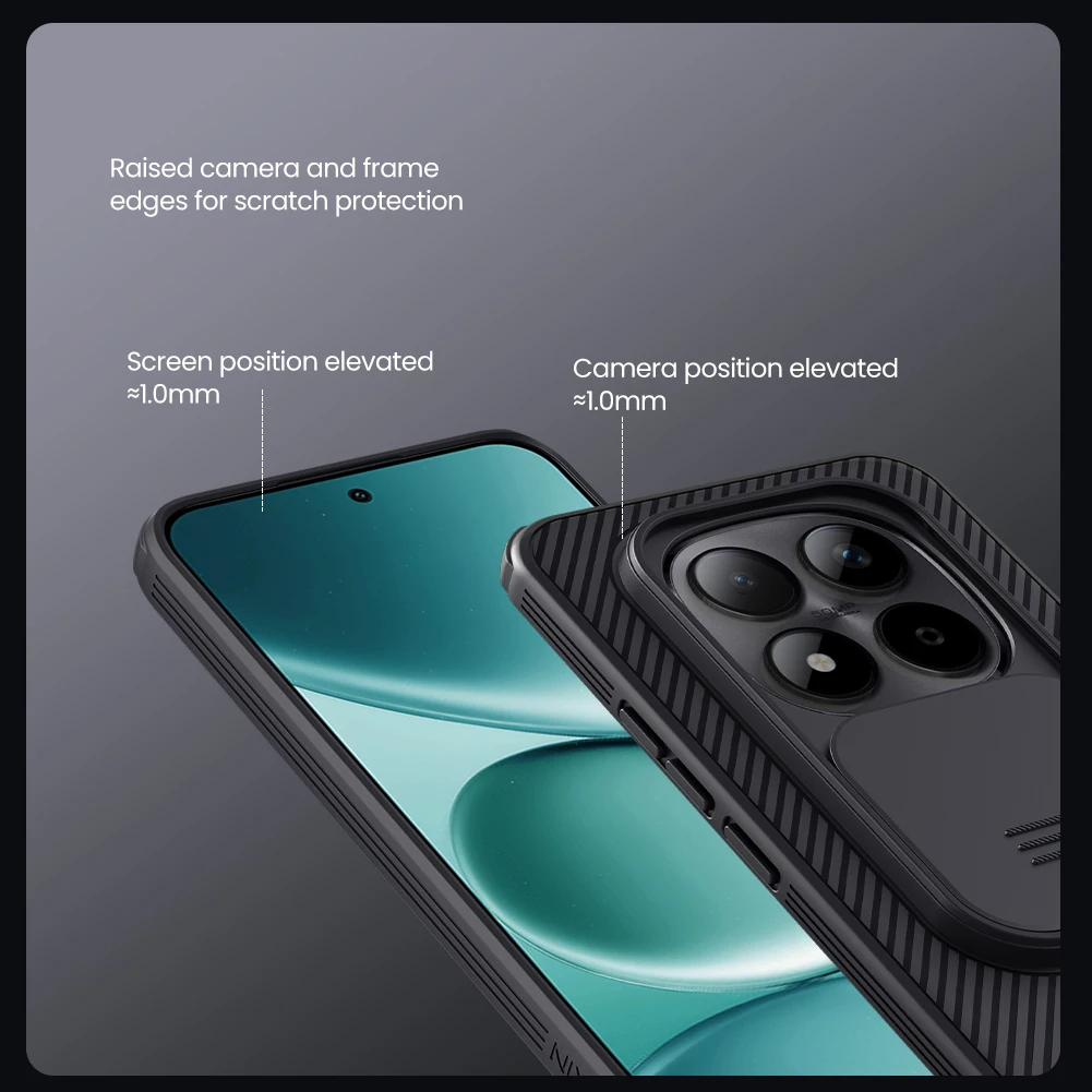 포코 M8 프로 5G 케이스 닐킨 맞춤형 케이스 카메라 보호 케이스 렌즈 보호 커버 PC+TPU
