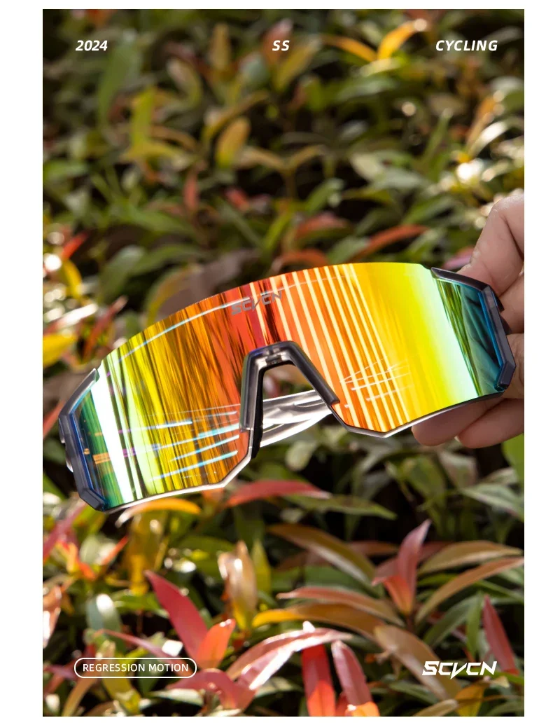 SCVCN UV400 Brille Outdoor Radfahren Sonnenbrille Männer Frauen MTB Fahren Fahrrad Brille Sport Klettern Schutzbrille Fahrrad – Detail 11