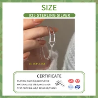 INZATT Real 925 Sterling Silver Asymmetric Double Layer Chain Bracelet for Women Hiphop Fine Jewelry Minimalist Accessories 2
