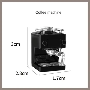 نموذج صانع القهوة النابض بالحياة ، إكسسوارات أثاث مصغرة ، إكسسوارات إطلاق النار ، دمية منزلية ، حلي سوبر ماركت تصنعها بنفسك 6