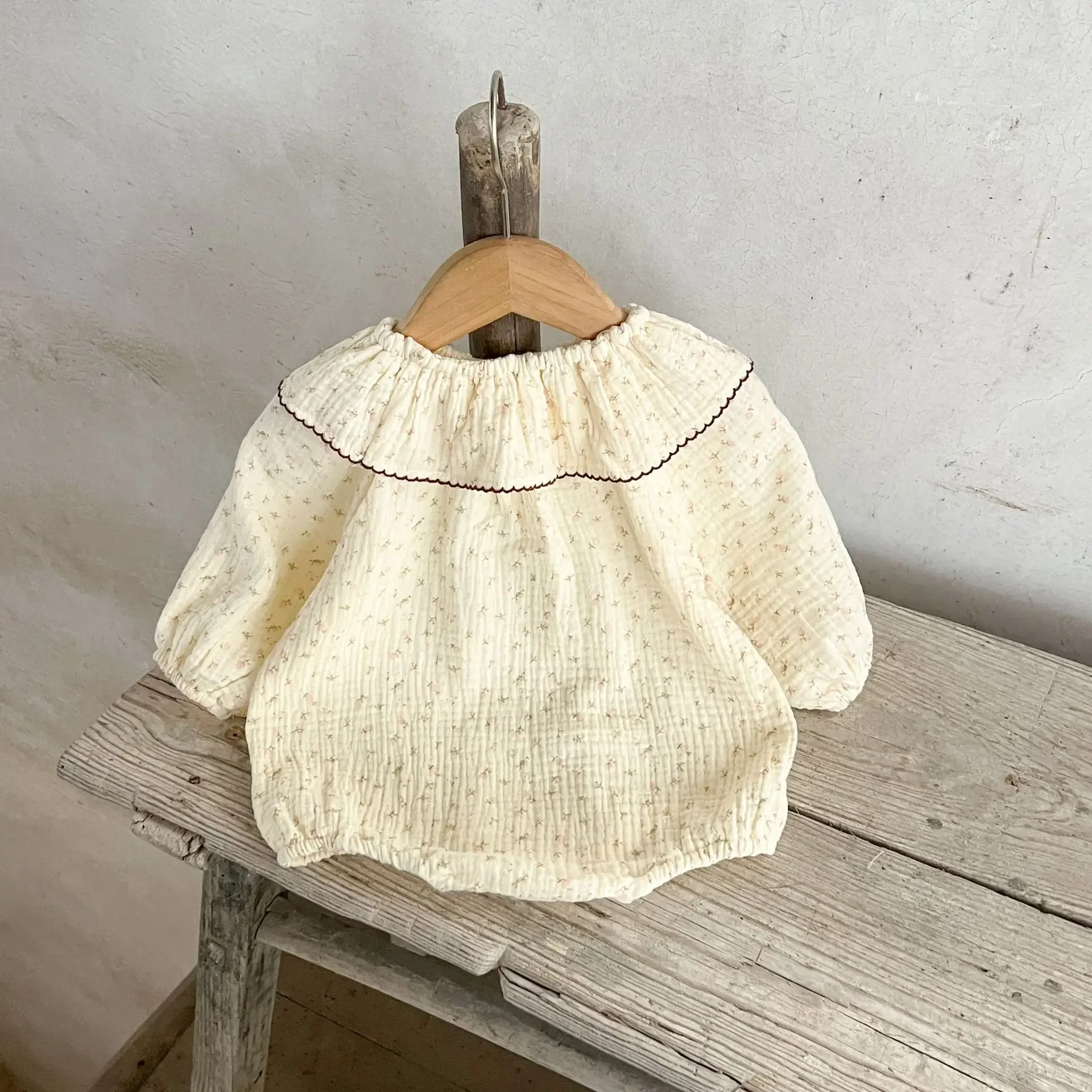 Cotton Baby Girls Floral Bodysuit Onesie