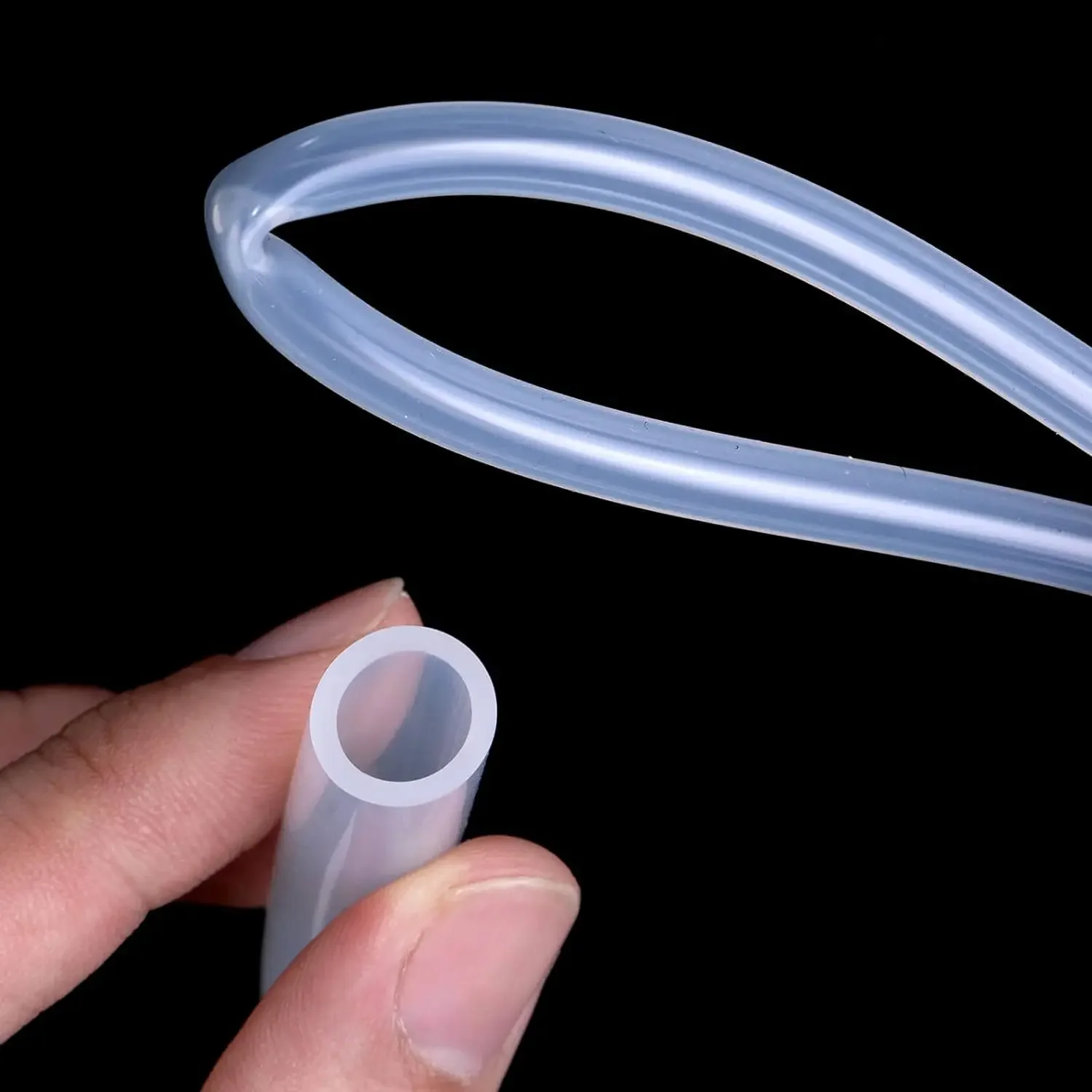 Clear Flexible Food Grade Silicone Rubber Hose - Nontoxic, Transparent Tubing (Multiple Sizes Available)