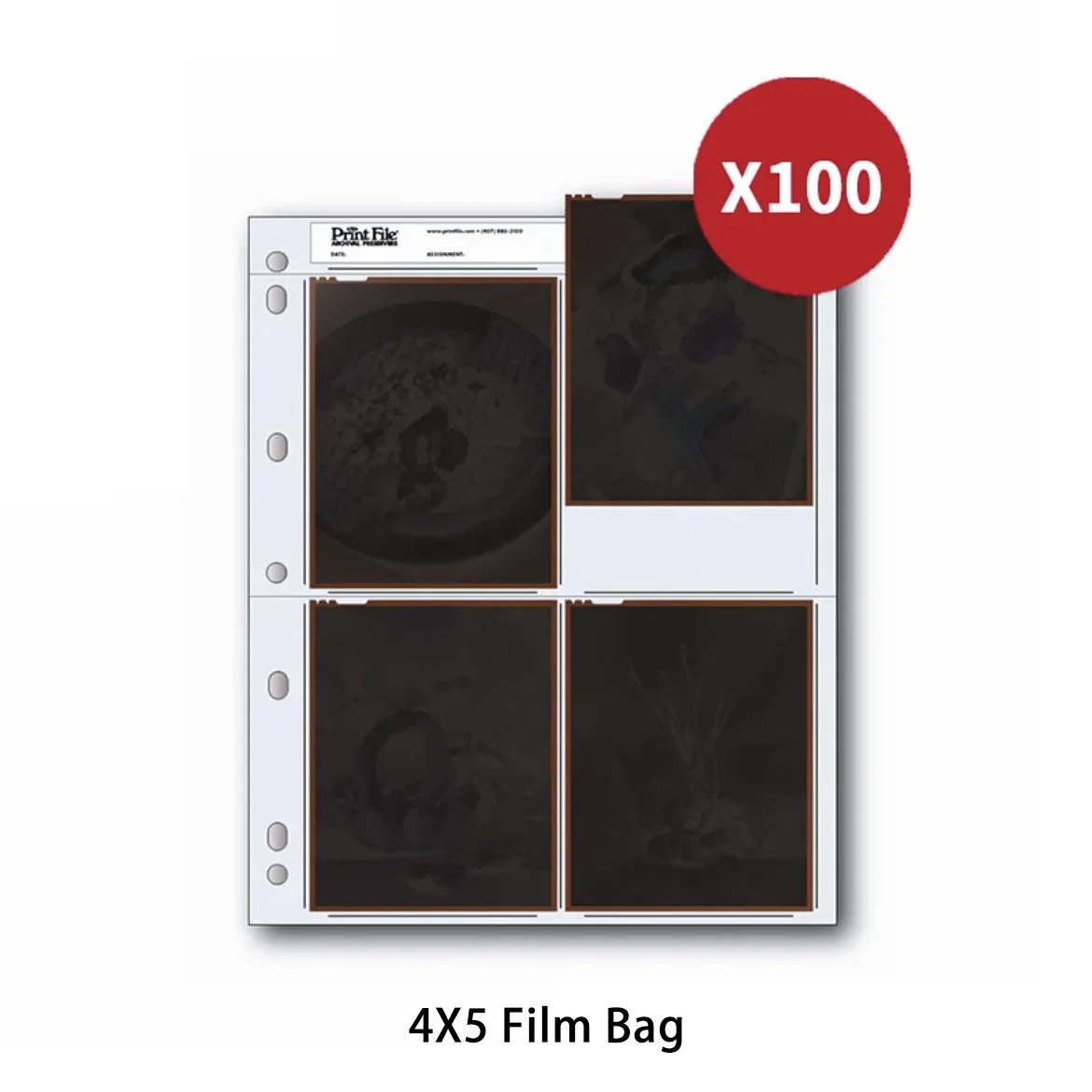 50x Acid-Free Bag 35 135 Film Photo Album Storage Sheets Pages Archival  Negative