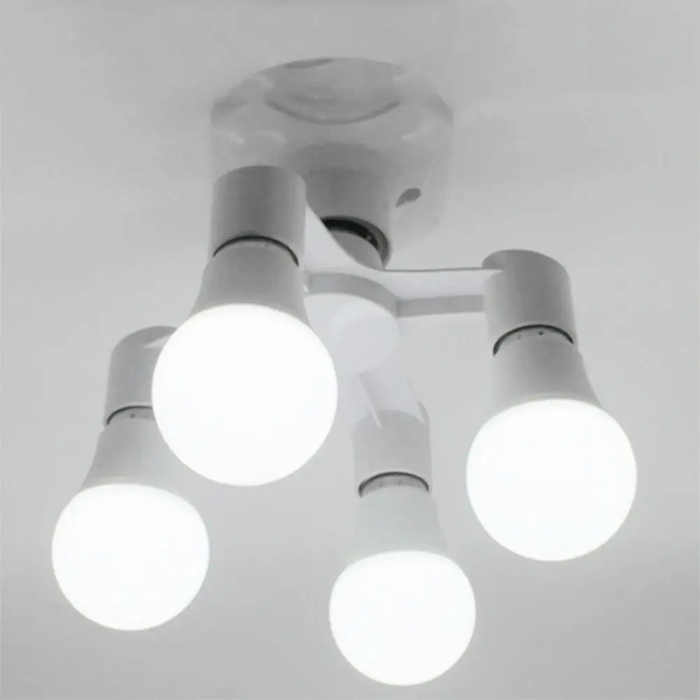 E27 to E27 LED Bulb Lamp Holder 3 in 1/4 in 1/5 in 1 E27 Base Socket Splitter LED Lamp Socket Light Bulb Adapter Holder 85-285V