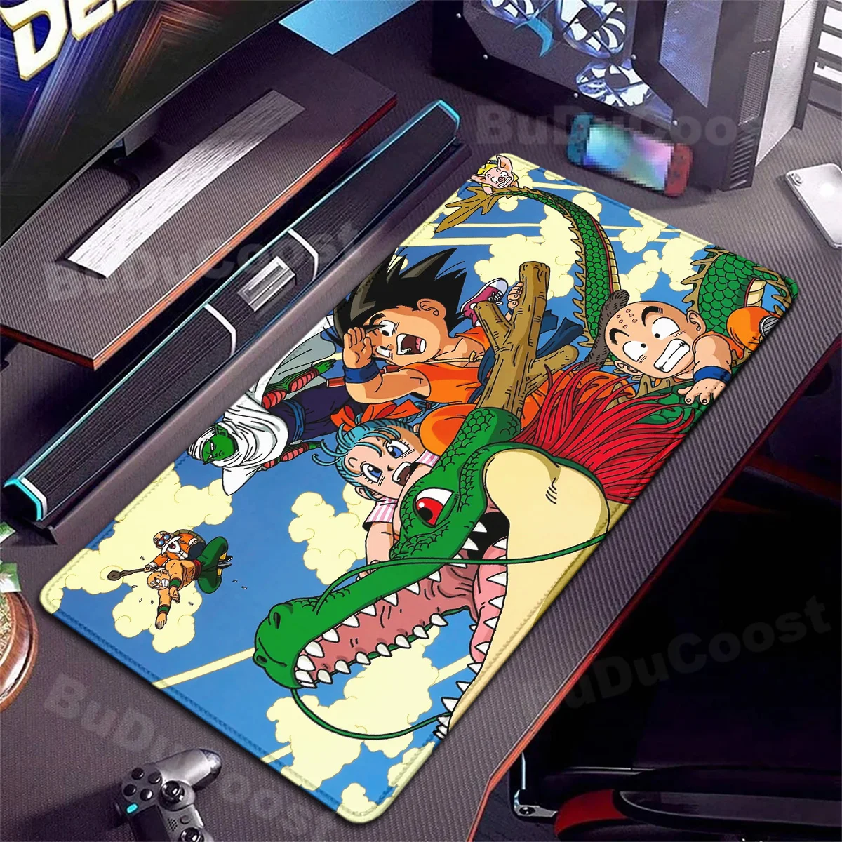 HD Print Anime Goku D-Dragons Balls Mouse Pad 900x400mm Computer Gamer Lock Edge Desk Mats XXL Non-slip Carpet
